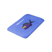 ピラニア魚の漫画 バスマット (アングル)