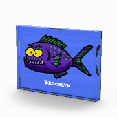 ピラニア魚の漫画 フォトブロック (右)