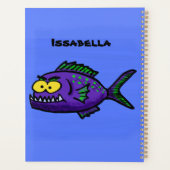 ピラニア魚の漫画 プランナー手帳 (裏面)