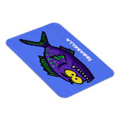 ピラニア魚の漫画 マグネット (右側)