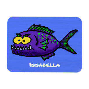 ピラニア魚の漫画 マグネット