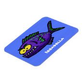 ピラニア魚の漫画 マグネット (左側)