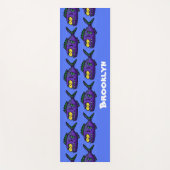 ピラニア魚の漫画 ヨガマット (正面)