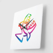 ピラニア スクエア壁時計 (傾斜)