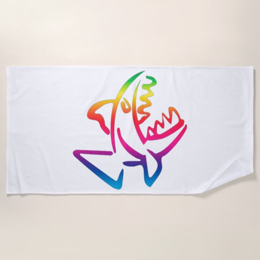 ピラニア ビーチタオル (正面)