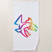 ピラニア ビーチタオル (正面)