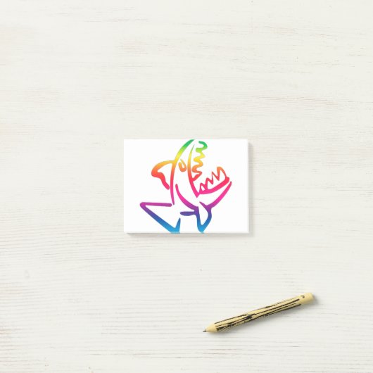 ピラニア ポストイット (デスク上)