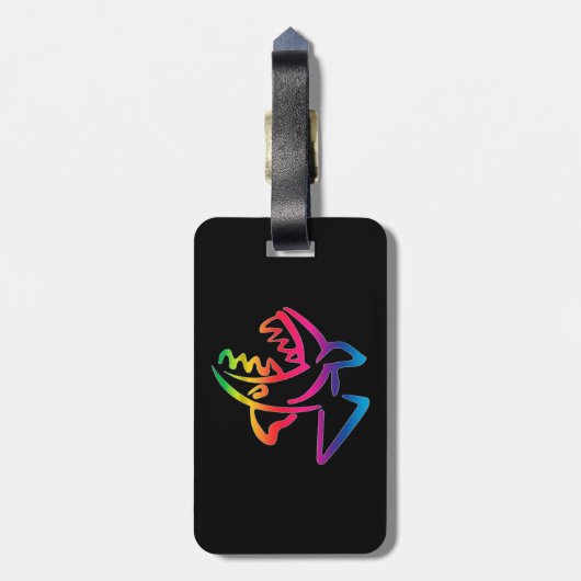 ピラニア ラゲッジタグ (裏面縦)