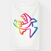 ピラニア 横断幕 (縦)