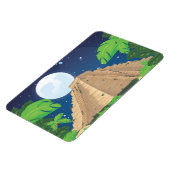 ピラミッアステカド風景画 マグネット (左側)