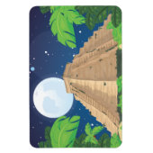 ピラミッアステカド風景画 マグネット (縦)