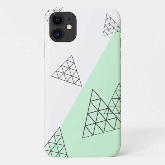 ピラミッスタイリッシュド三角形の形状パステル Case-Mate iPhoneケース (裏面)