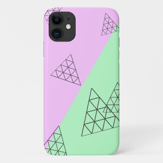 ピラミッスタイリッシュド三角形の形状パステル Case-Mate iPhoneケース (裏面)