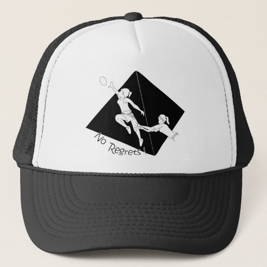 ピラミッドとの後悔の黒無し キャップ (正面)