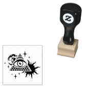 ピラミッドと目 ラバースタンプ (押印)
