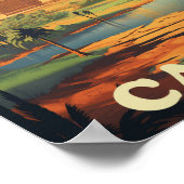 ピラミッドのエジプト有名な旅行の場所 ポスター (角)