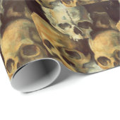 ピラミッドのスカルヴィンテージハロウィーン ラッピングペーパー (ロールコーナー)