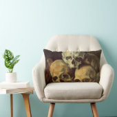 ピラミッドのスカルヴィンテージハロウィーン ランバークッション (椅子)