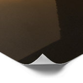 ピラミッドの上の素晴らし夕日 ポスター (角)