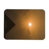 ピラミッドの上の素晴らし夕日 マグネット (横)