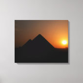 ピラミッドの素晴らし上に夕日 – Canvas Print キャンバスプリント (正面)