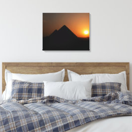 ピラミッドの素晴らし上に夕日 – Canvas Print キャンバスプリント