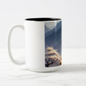 ピラミッドの花 ツートーンマグカップ (左)