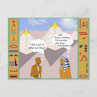 ピラミッドの説明 ポストカード