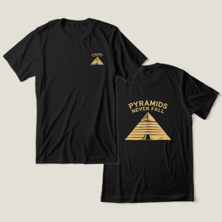 ピラミッドは決して崩れない ミニマルエジプトTシャツ トライブレンドTシャツ