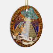 ピラミッドエイリアン宇宙船 セラミックオーナメント (右)