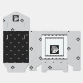 ピラミッドキューブ白黒グレー フェイバーボックス (見開き)