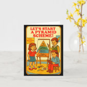 ピラミッドスキーム 面白い ブラッククラフト カルト ダークユーモア セール カード (黄色い花)