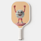 ピラミッドスマッシュ – エジプトピックボールデザイン ピックルボールラケット (裏面)