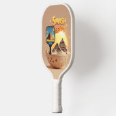 ピラミッドスマッシュ – エジプトピックボールデザイン ピックルボールラケット (左)
