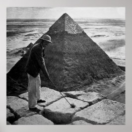 ピラミッドブラック&ホワイトでのゴルフ ポスター