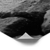 ピラミッドブラック&ホワイトでのゴルフ ポスター (角)