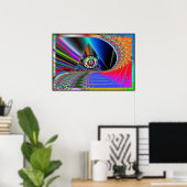 ピラミッドポスターの目 ポスター (ホームオフィス)