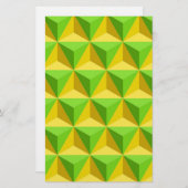 ピラミッド三角形パターン 便箋 (正面/裏面)