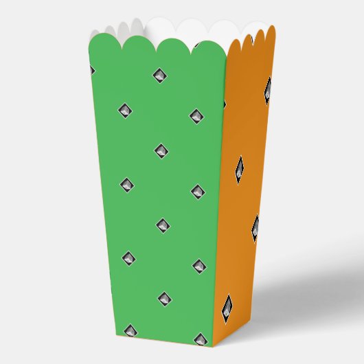 ピラミッド型キューブ繰り返しオレンジ+緑 フェイバーボックス (裏面)