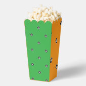 ピラミッド型キューブ繰り返しオレンジ+緑 フェイバーボックス (はじけた状態)