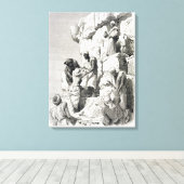 ピラミッド素晴らしの上昇、19世紀 キャンバスプリント (インサイチュ (ウッドフロア))