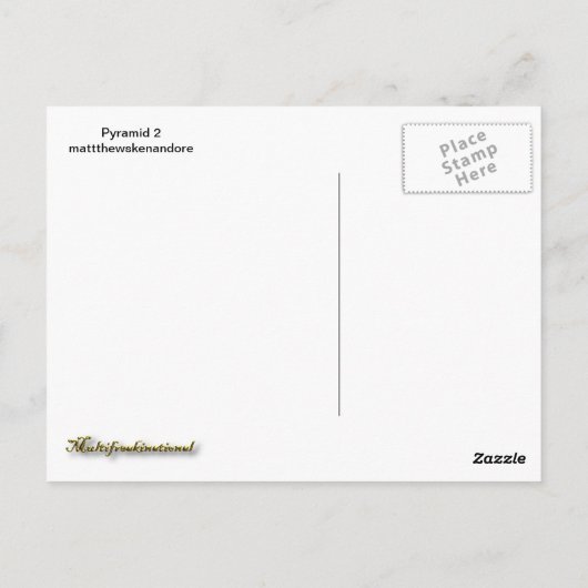 ピラミッド2 ポストカード (裏面)