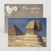 ピラミッド スフィンクス ブライダル シャワー ゲーム ポストカード (正面/裏面)