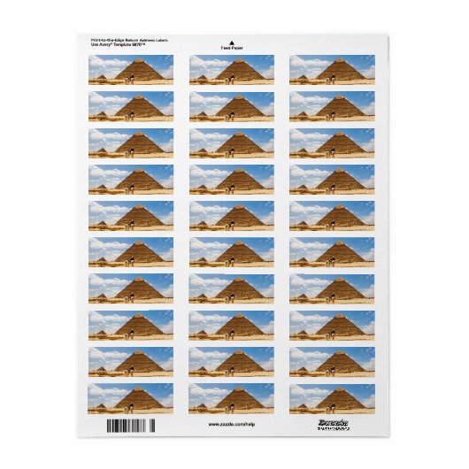 ピラミッド ラベル (フルシート)