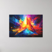 ピラミッ絵を描ド キャンバスプリント (正面)