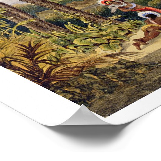 ピララとアムク湖,エルドラドのサイト,プリント ポスター (角)