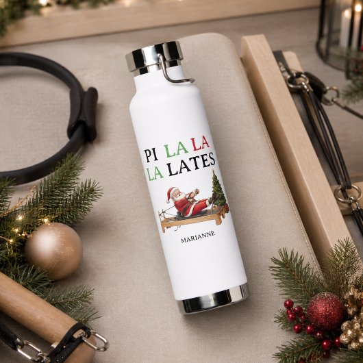 ピラララレーツ おもしろサンタ ピラティスクリスマス ウォーターボトル