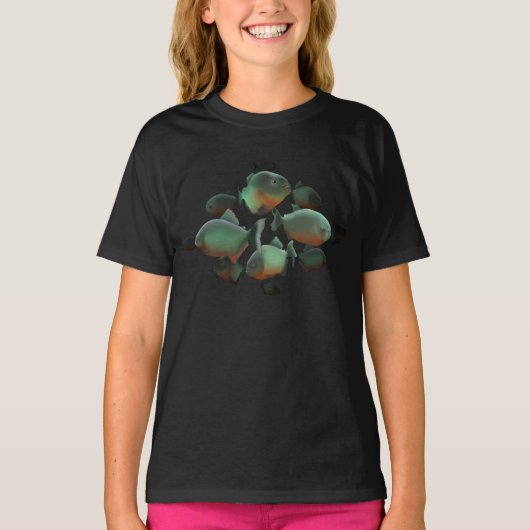 ピランハスイラストレーション Tシャツ (正面)