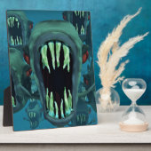 ピランハス魚のカスタム命日のパーソナライズ フォトプラーク (側面)