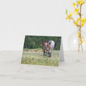 ピラールと山火事のプライヤー山野馬 カード (黄色い花)